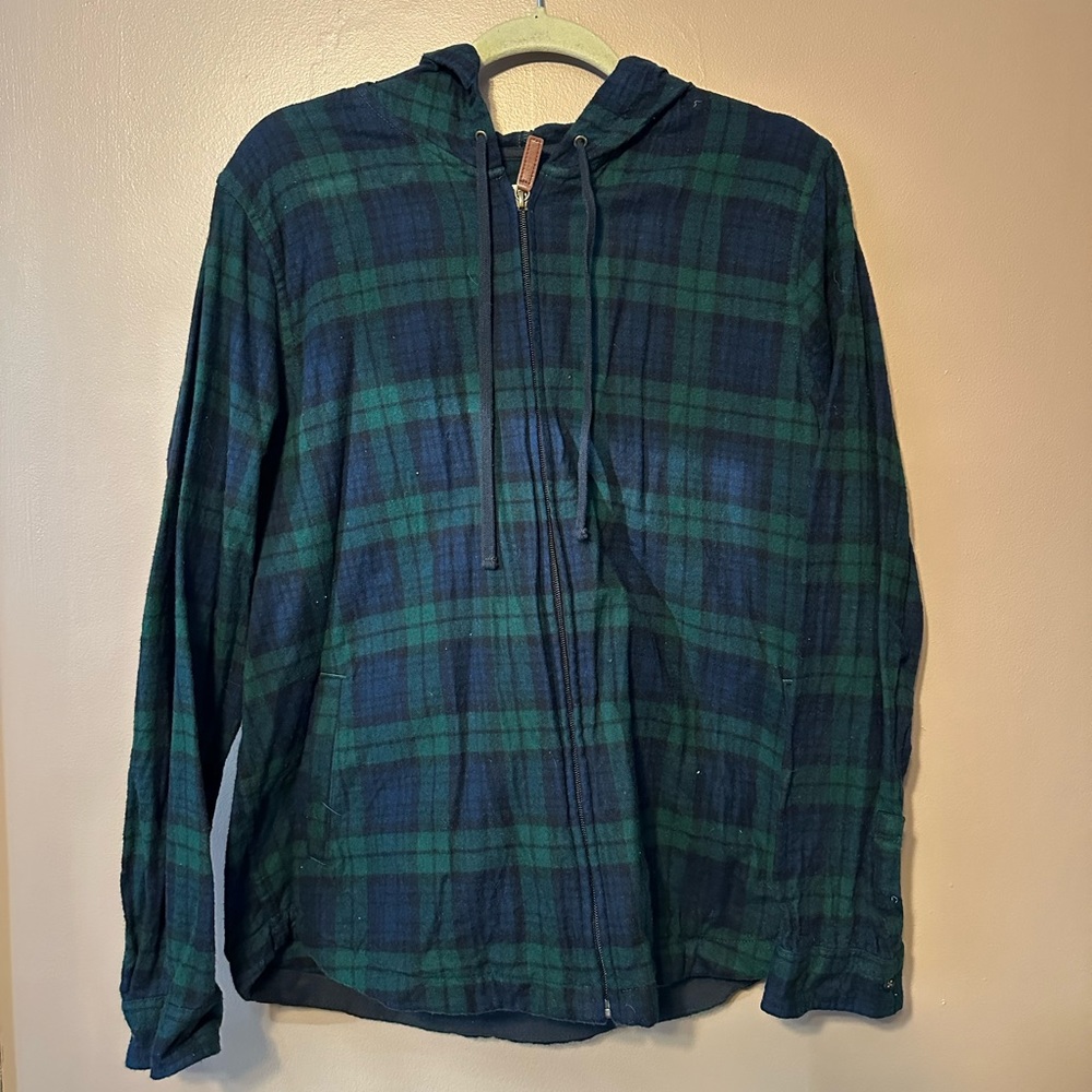 LL BEAN ZIP UP FLANNEL